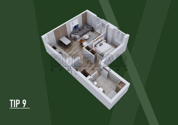 Slika 3 - Palilulska, Dvosoban stan na prodaju, 50m2, 109.678€