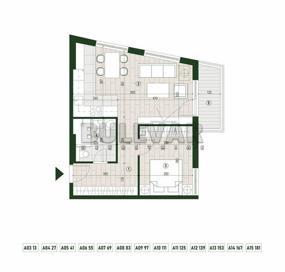Slika 1 - Palilulska, Dvosoban stan na prodaju, 51m2, 111.847€