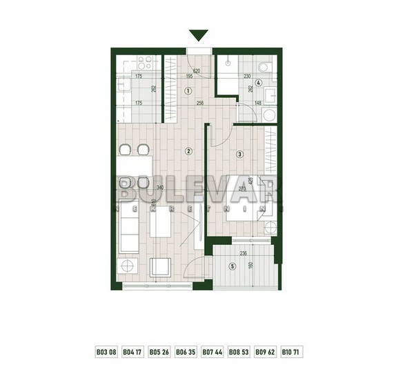 Slika 1 - Palilulska, Dvosoban stan na prodaju, 51m2, 111.490€
