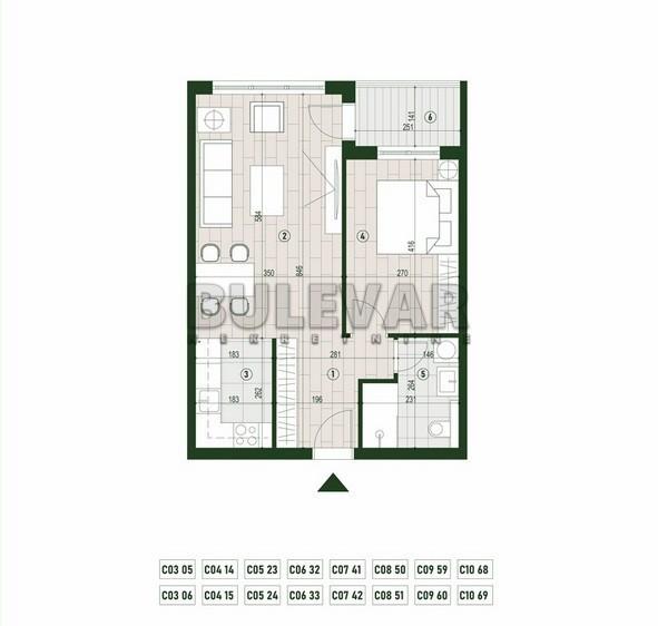 Glavna slika -Palilulska, Dvosoban stan na prodaju, 49m2, 107.090€