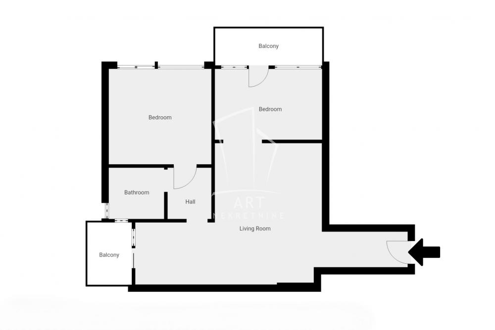 Slika 1 - Sava Burića, Dvoiposoban stan na prodaju, 54m2, 138.000€