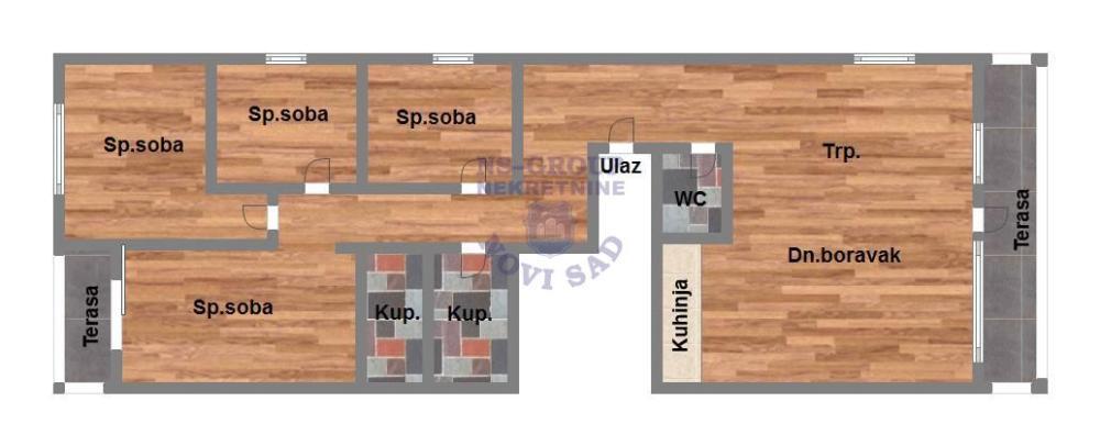 Glavna slika -Petoiposoban stan na prodaju, 107m2, 211.240€