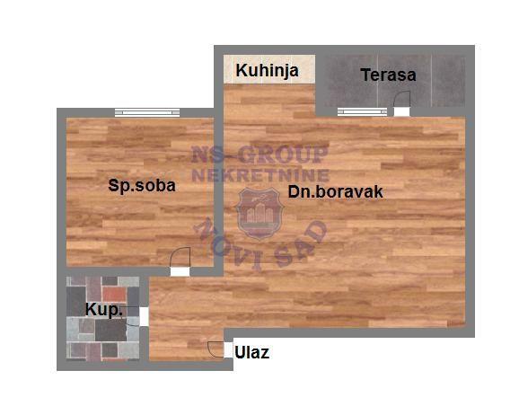 Glavna slika -Dvosoban stan na prodaju, 41m2, 88.000€