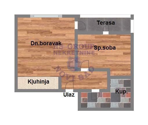 Glavna slika -Dvosoban stan na prodaju, 45m2, 94.810€