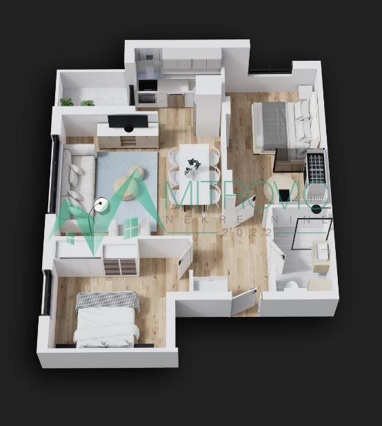 Glavna slika -Trosoban stan na prodaju, 61m2, 165.240€