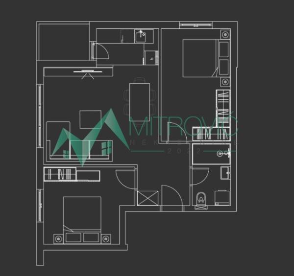Slika 1 - Trosoban stan na prodaju, 61m2, 165.240€