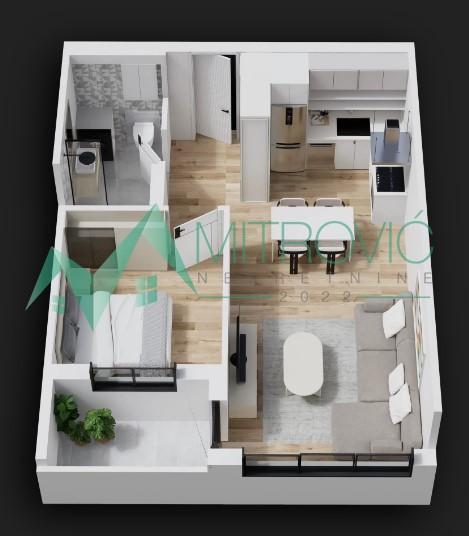 Glavna slika -Dvosoban stan na prodaju, 43m2, 124.000€