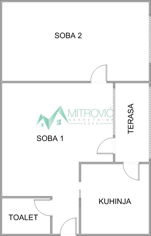 Slika 8 - Dvosoban stan za izdavanje, 47m2, 450€