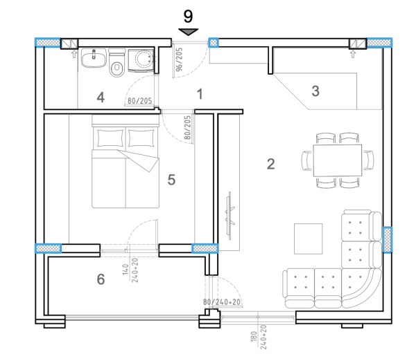 Glavna slika -Knjaževačka, Jednoiposoban stan na prodaju, 47.25m2, 103.950€