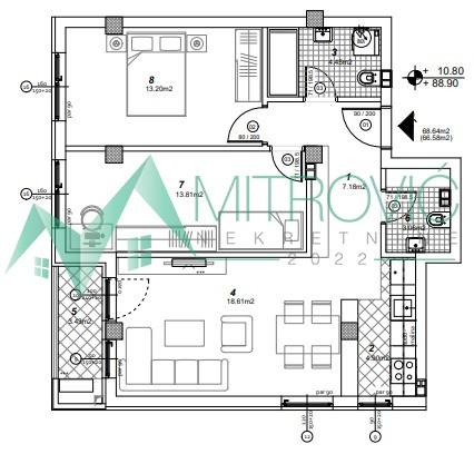 Glavna slika -Trosoban stan na prodaju, 67m2, 168.010€
