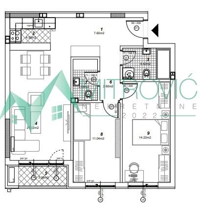 Glavna slika -Dvosoban stan na prodaju, 70m2, 175.710€