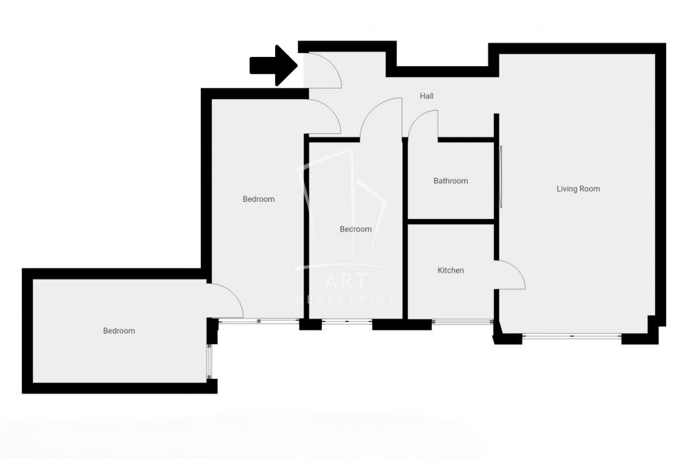 Slika 1 - Olge Alkalaj, Četvorosoban stan na prodaju, 56m2, 219.800€