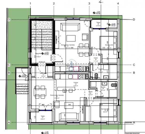 Glavna slika -Jednoiposoban stan na prodaju, 41m2, 104.600€