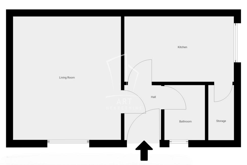 Slika 1 - Riste Marjanovića, Jednosoban stan na prodaju, 32m2, 96.000€