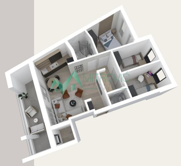 Glavna slika -Troiposoban stan na prodaju, 76m2, 206.650€