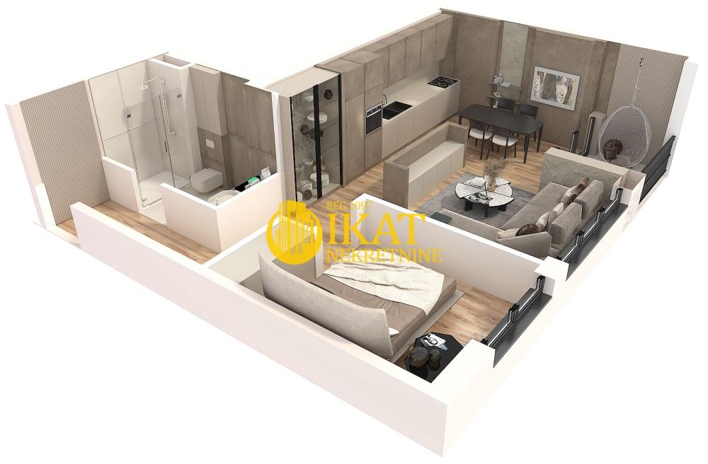 Slika 4 - Vidakovićeva, Jednoiposoban stan na prodaju, 53m2, 186.760€