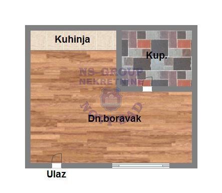 Slika 3 -  Stan na prodaju, 23m2, 48.410€