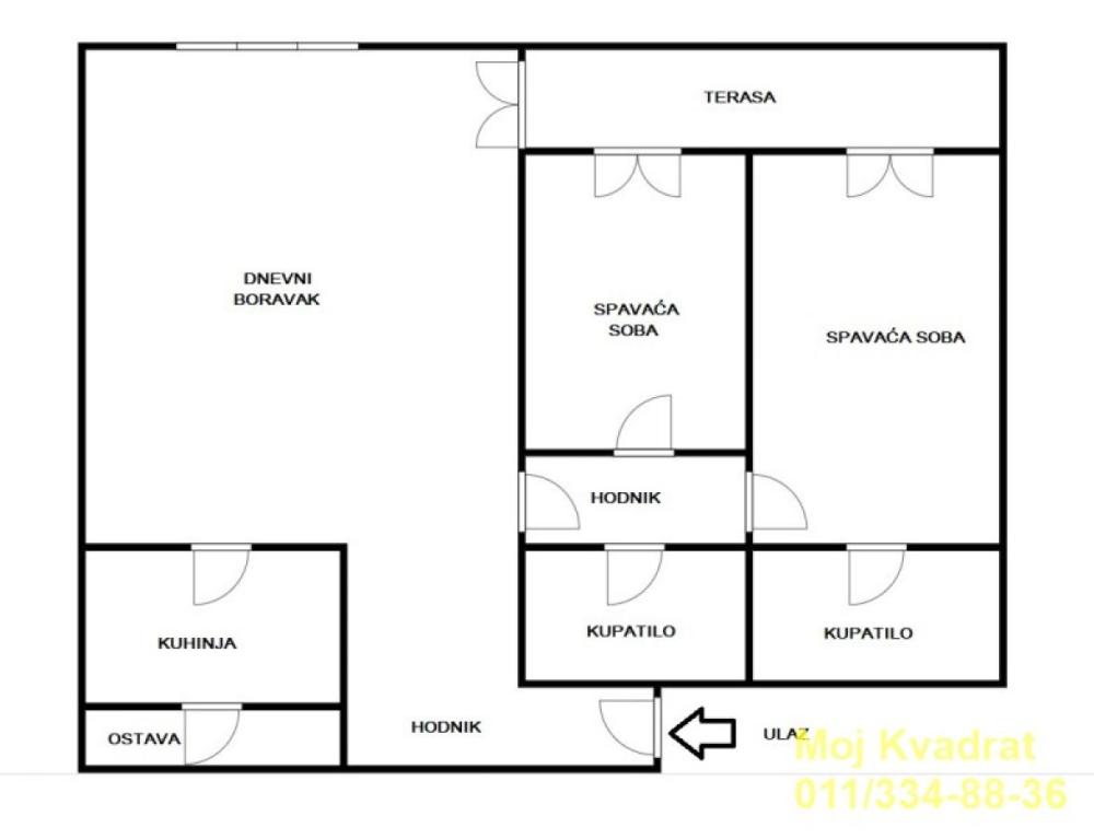 Slika 8 - Trosoban stan na prodaju, 84m2, 304.000€
