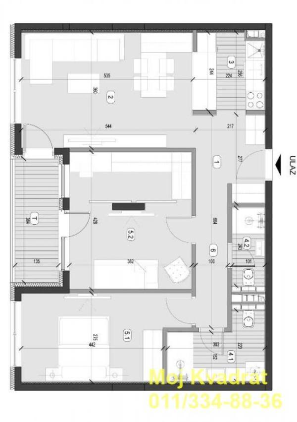 Slika 4 - Trosoban stan na prodaju, 77m2, 230.000€