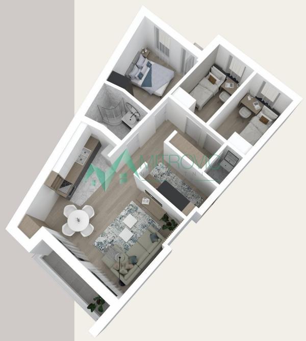 Glavna slika -Troiposoban stan na prodaju, 71m2, 198.600€