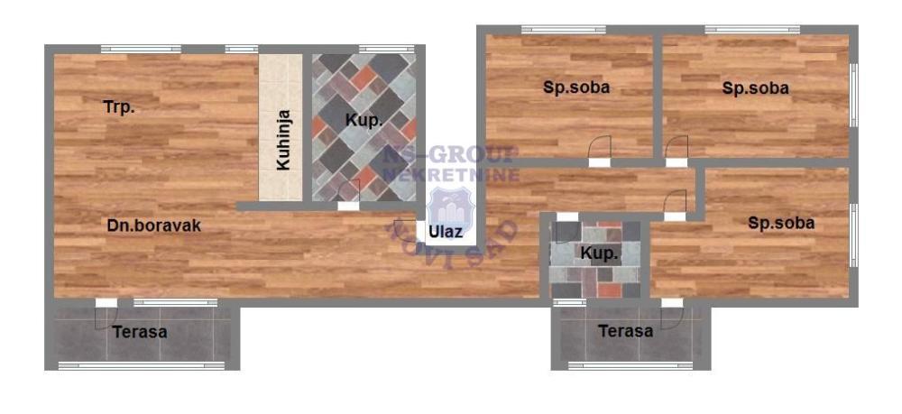 Glavna slika -Četvorosoban stan na prodaju, 84m2, 143.100€