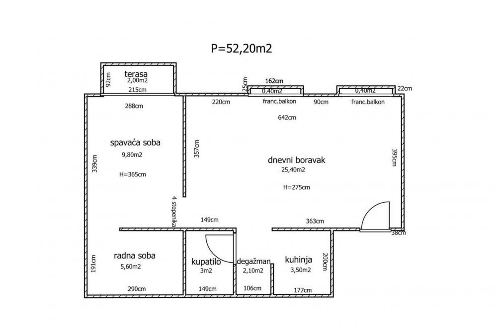 Slika 10 - Bulevar Despota Stefana, Dvosoban stan za izdavanje, 55m2, 550€