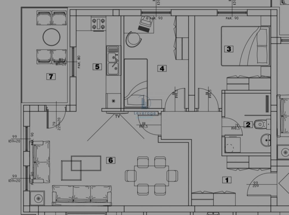 Slika 2 - Dvoiposoban stan na prodaju, 68m2, 89.180€