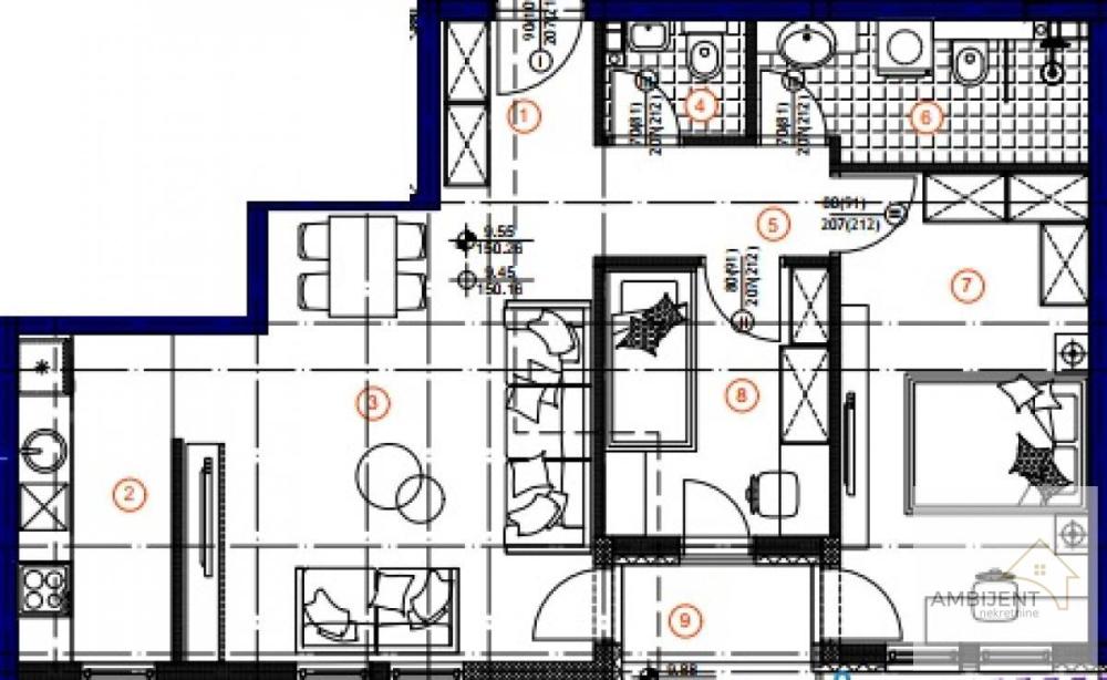 Slika 3 - Trosoban stan na prodaju, 63m2, 252.642€