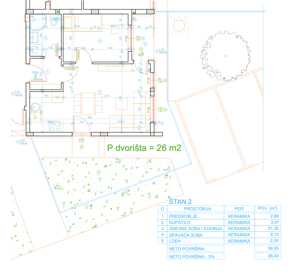 Glavna slika -U blizini Čaira, Jednoiposoban stan na prodaju, 38.40m2, 72.960€