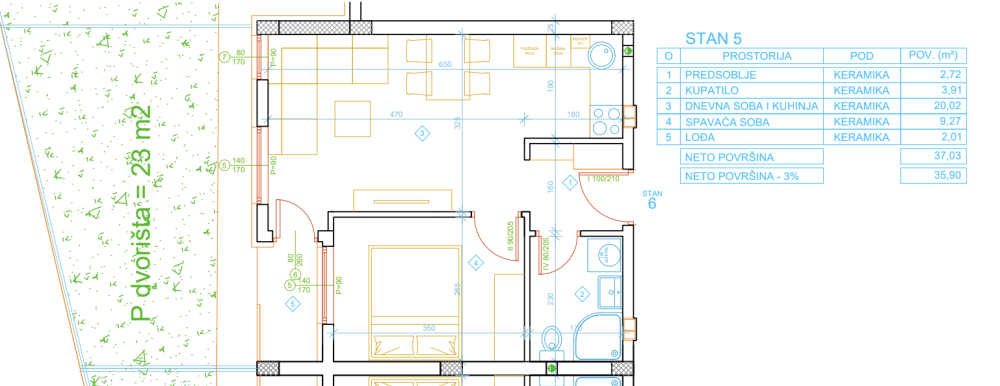 Glavna slika -Jednoiposoban stan na prodaju, 35.90m2, 68.210€