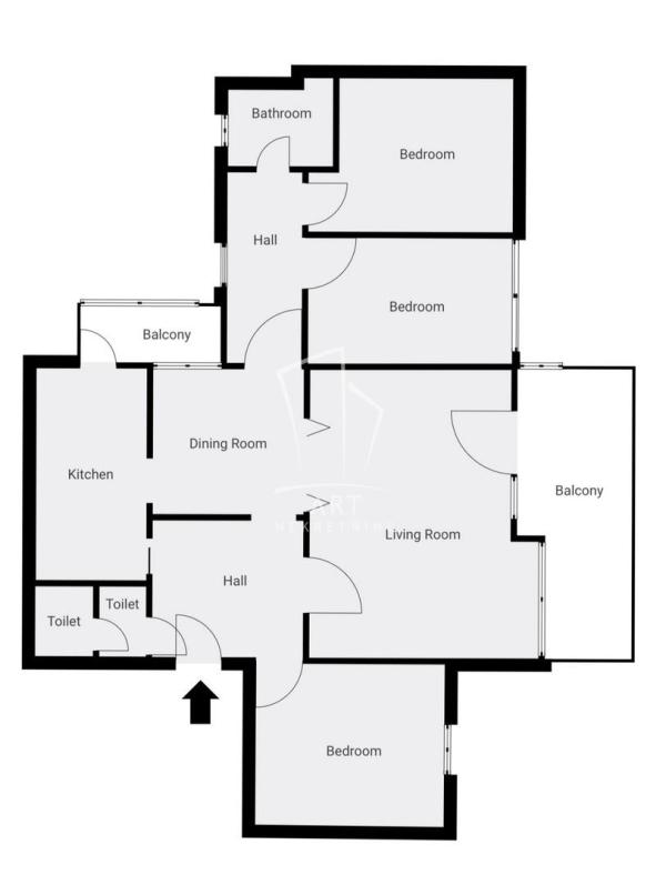 Slika 1 - Petefijeva, Četvorosoban stan na prodaju, 99m2, 260.000€