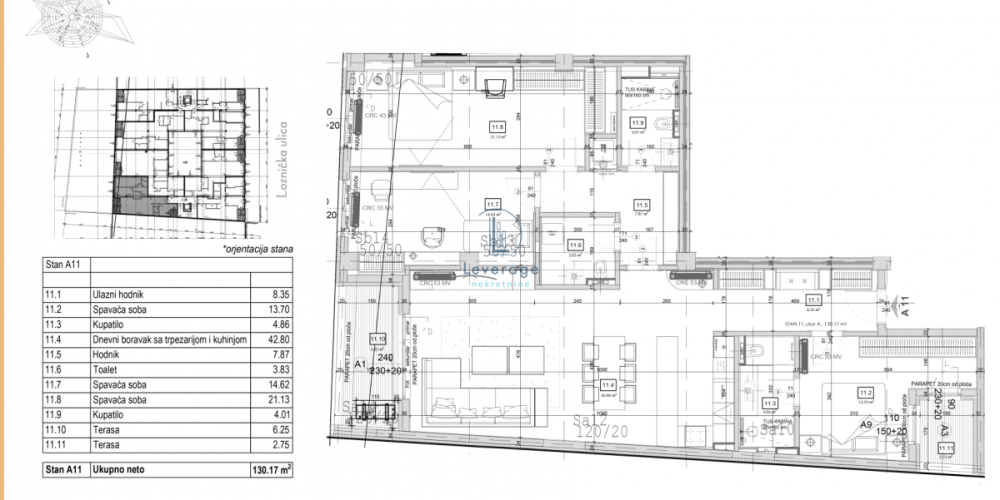 Slika 2 - Četvorosoban stan na prodaju, 131m2, 589.500€