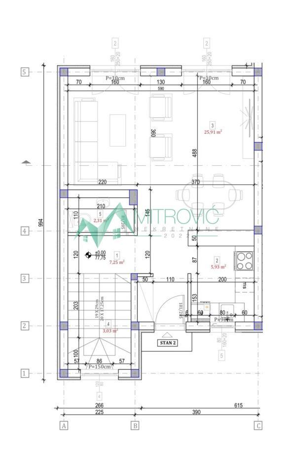 Glavna slika -Petosoban stan na prodaju, 112m2, 213.210€