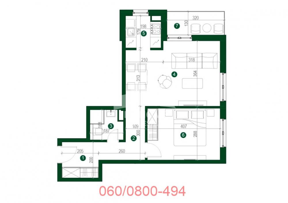 Slika 4 - 23. Srpske Udarne Divizije, Dvosoban stan na prodaju, 50m2, 127.500€