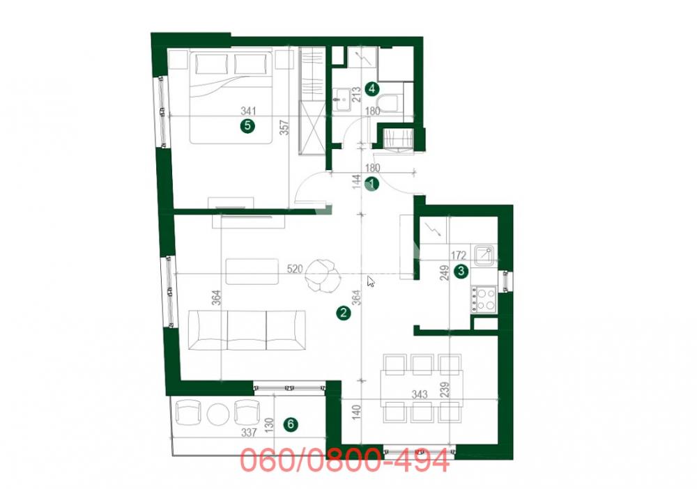 Slika 4 - 23. Srpske Udarne Divizije, Dvosoban stan na prodaju, 55m2, 144.900€