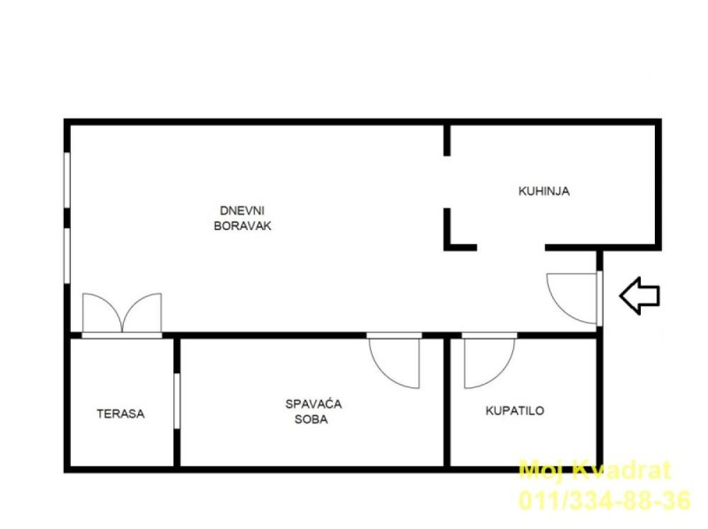 Slika 8 - Jednoiposoban stan na prodaju, 39m2, 138.500€