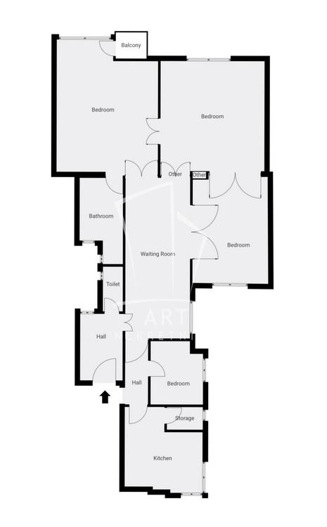 Slika 3 - Trg Nikole Pašića, Četvoroiposoban stan za izdavanje, 125m2, 2.000€