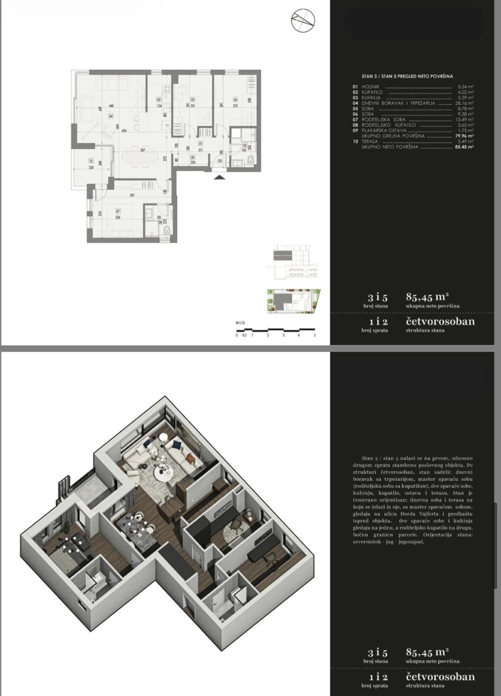 Slika 1 - Četvorosoban stan na prodaju, 85m2, 512.700€