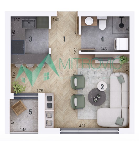 Slika 1 -  Stan na prodaju, 32m2, 83.865€