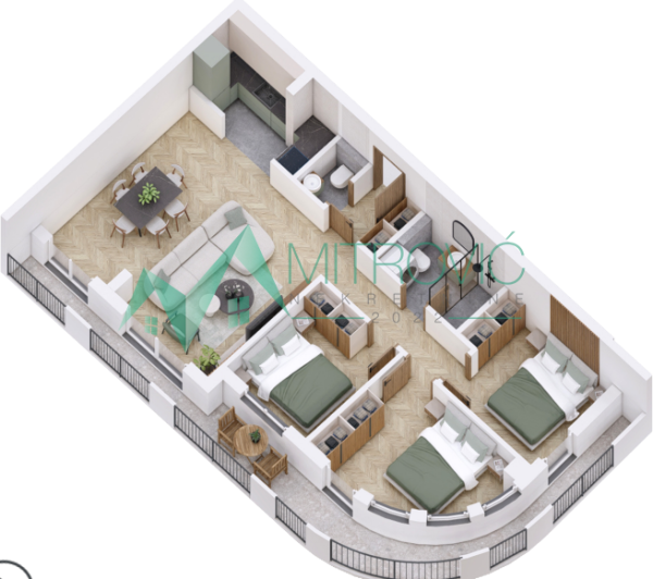 Glavna slika -Četvorosoban stan na prodaju, 86m2, 191.155€