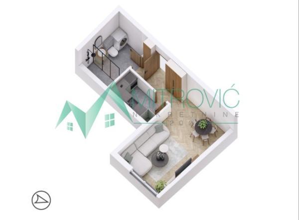 Glavna slika -Jednosoban stan na prodaju, 30m2, 77.930€