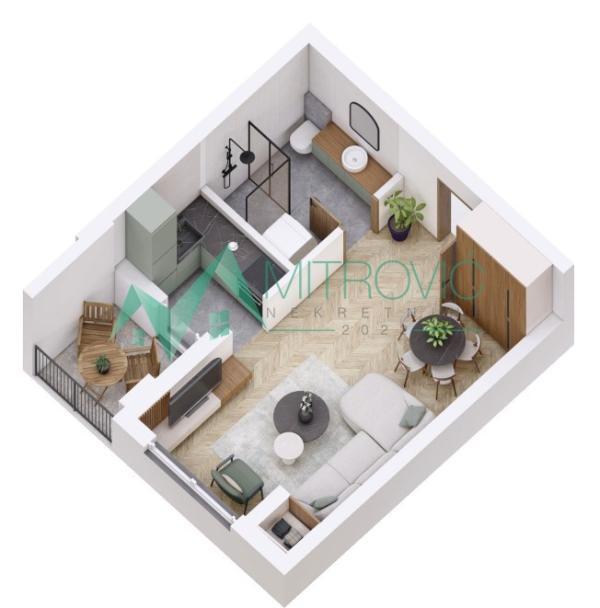 Glavna slika -Jednosoban stan na prodaju, 31m2, 84.260€