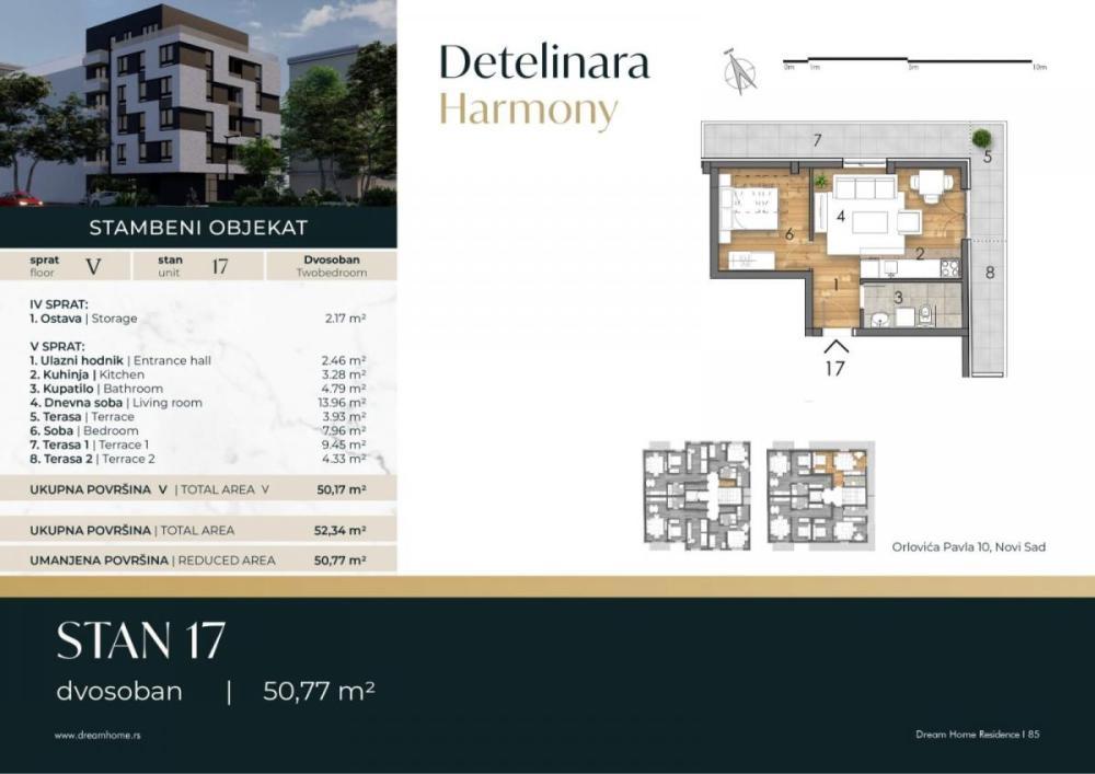 Glavna slika -Dvosoban stan na prodaju, 51m2, 130.800€