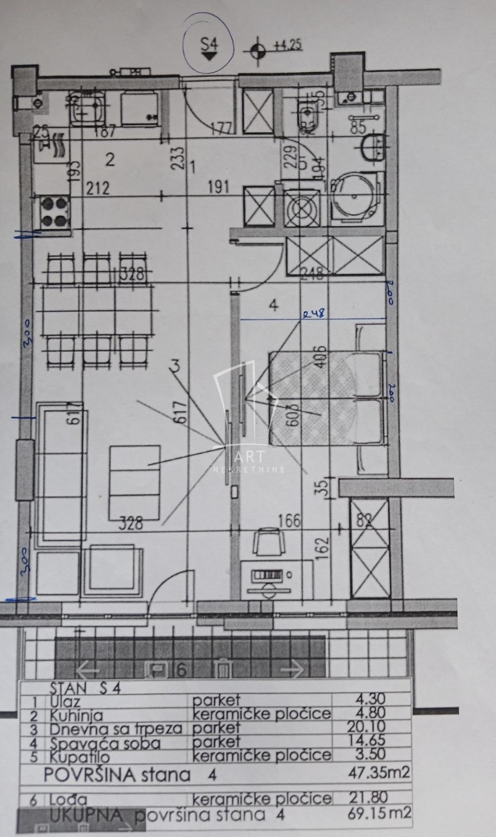 Slika 1 - Šumatovačka, Dvosoban stan za izdavanje, 58m2, 550€