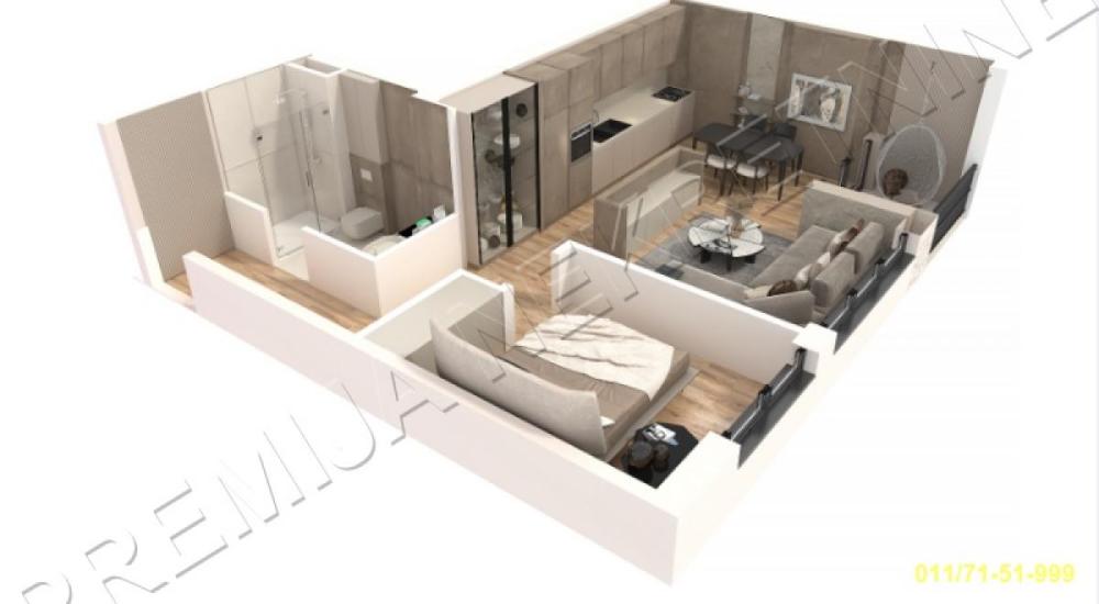 Slika 1 - Karpoševa, Dvosoban stan na prodaju, 53m2, 186.760€