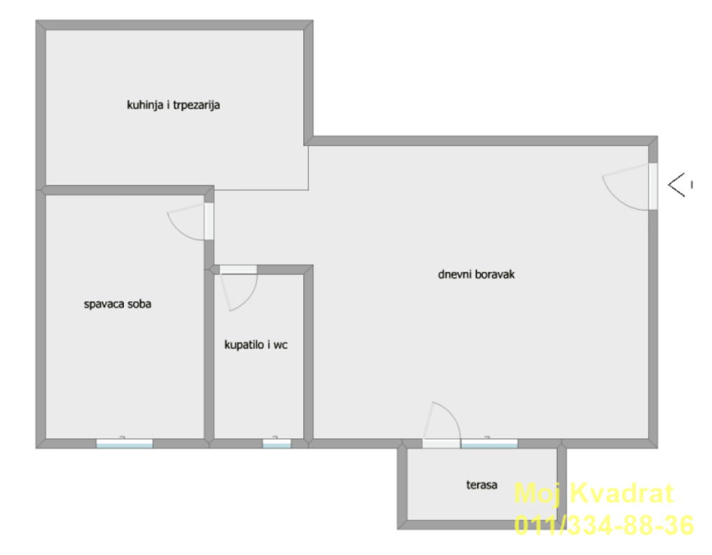 Slika 6 - Dvosoban stan na prodaju, 50m2, 110.000€
