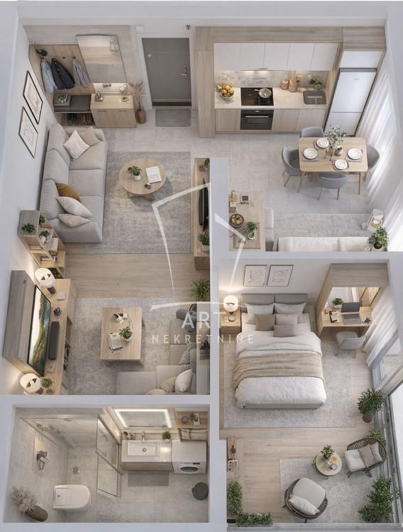 Glavna slika -Smederevski put, Jednoiposoban stan na prodaju, 41m2, 79.407€