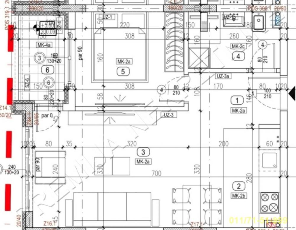 Slika 3 - Aleksandra Bugarskog, Dvosoban stan na prodaju, 40m2, 101.175€