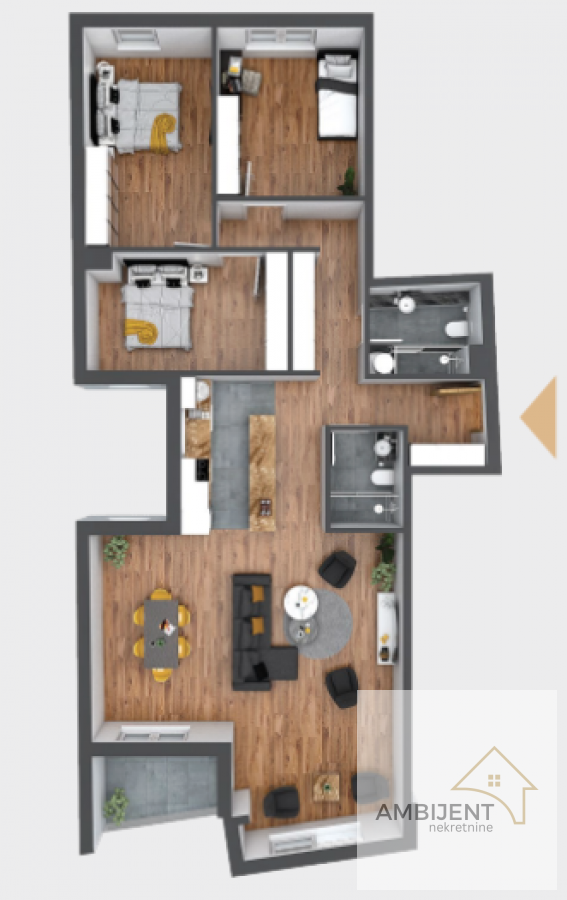 Slika 1 - Četvorosoban stan na prodaju, 112m2, 439.140€