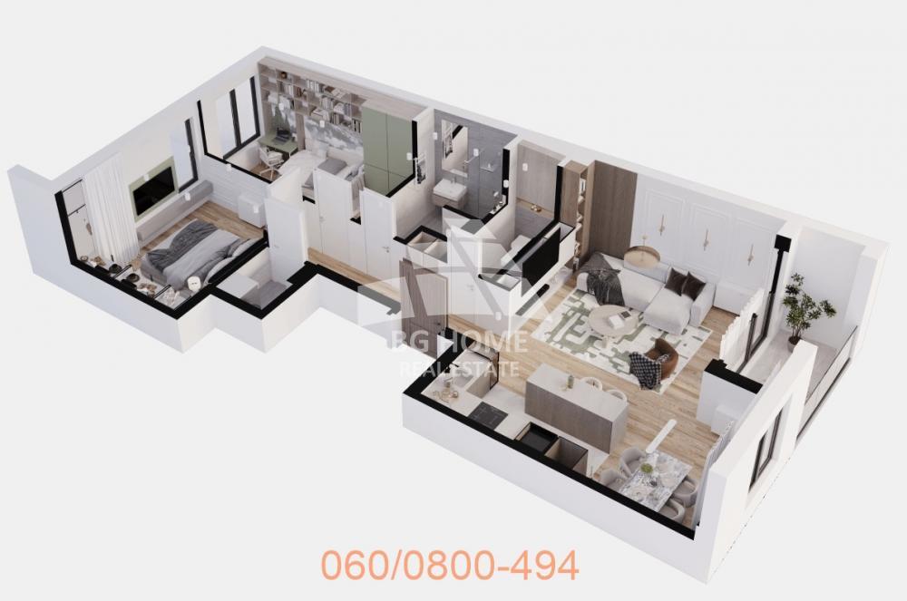 Glavna slika -Metohijska, Trosoban stan na prodaju, 77m2, 260.935€